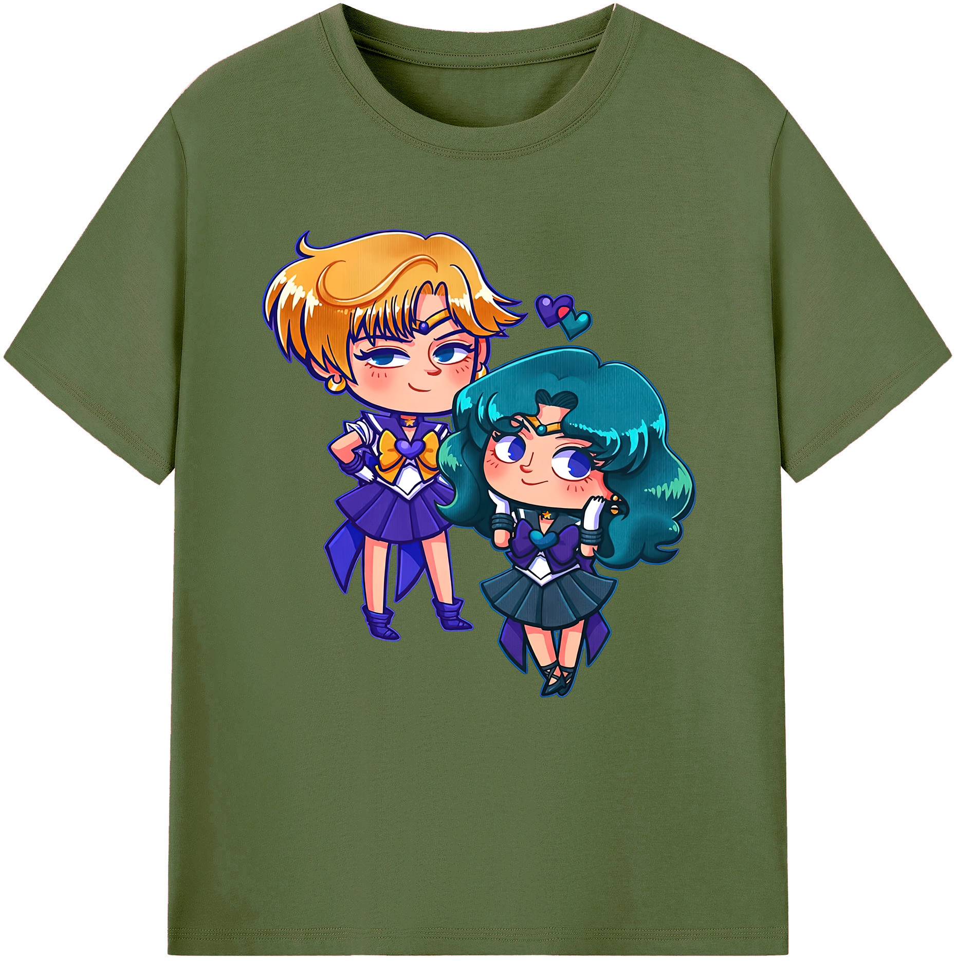 （画像用） 美少女戦士セーラームーン 天王はるか Sailor Moon Tenoh Haruka 綿100％半袖Tシャツ（フロントプリント）